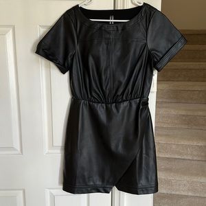 Brand new Anthropologie leather dress